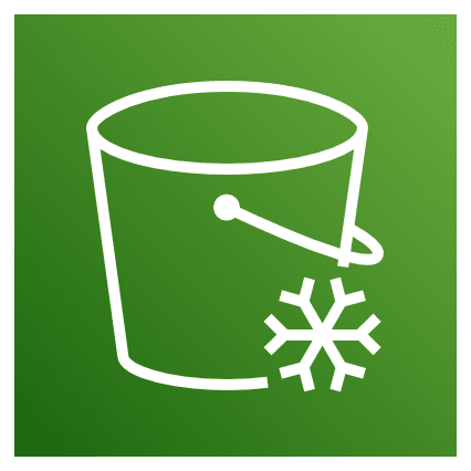 AWS Simple Storage Service Glacier Logo Icon