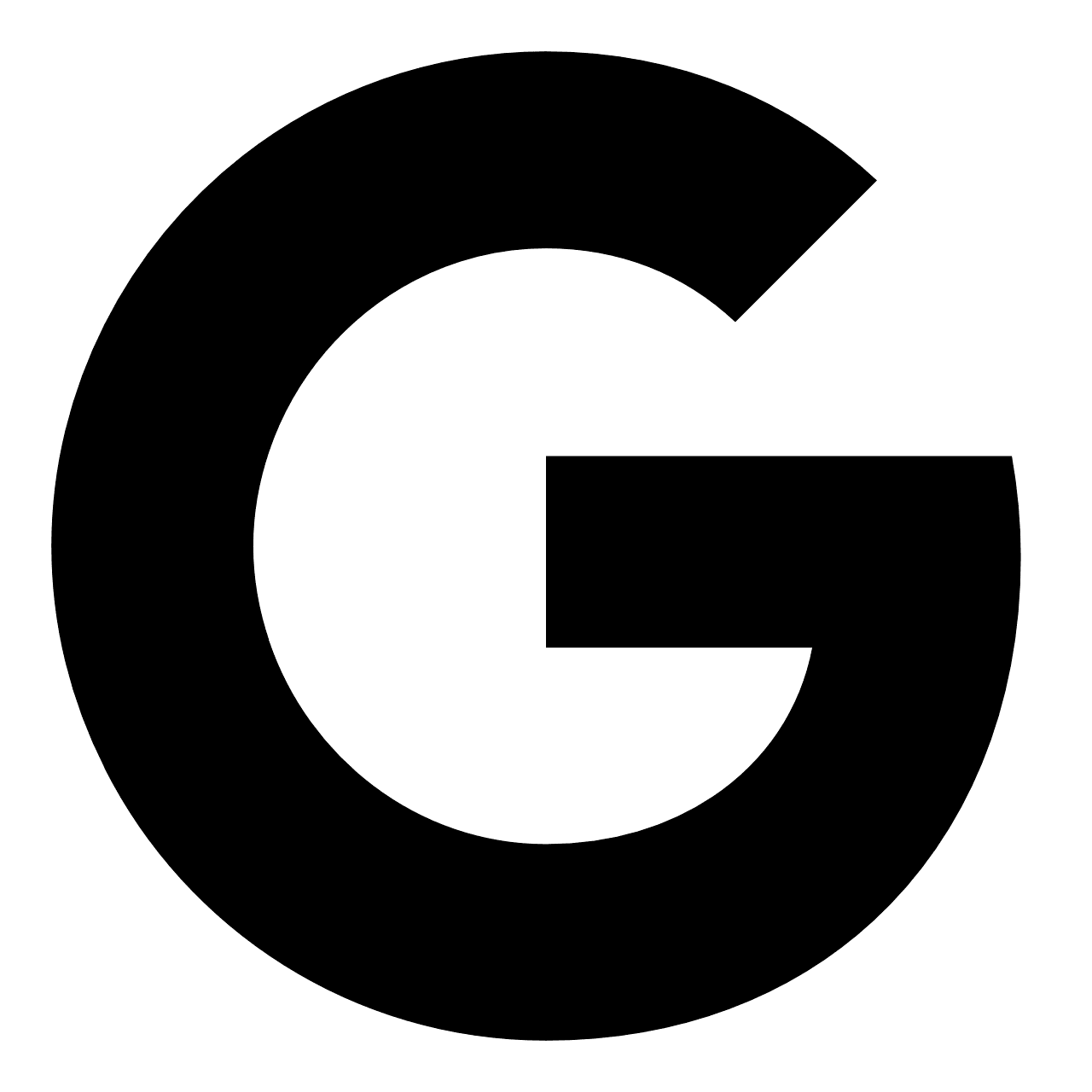Google Logo Icon Black