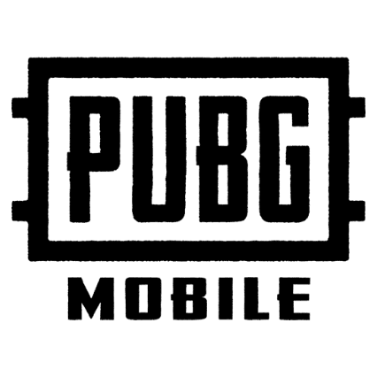 PUBG Mobile Logo Black