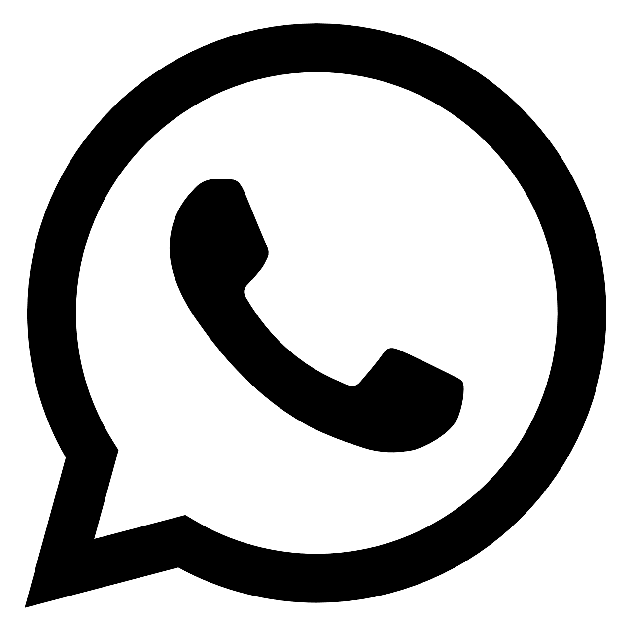 WhatsApp Logo Black